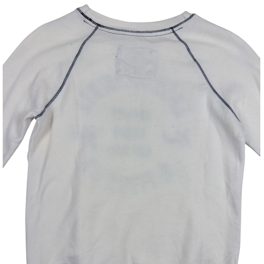 Y2K Style Abercrombie & Fitch Crewneck Long Sleeve Sweatshirt Womens XS White - Picture 8 of 10